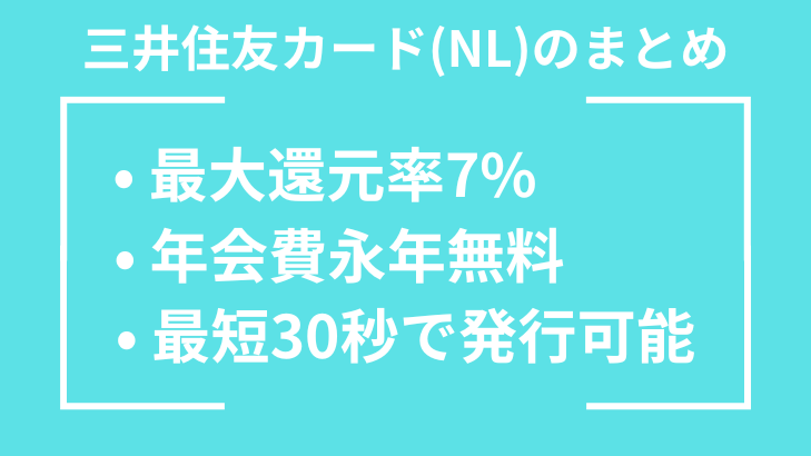 三井住友カード(NL)まとめ