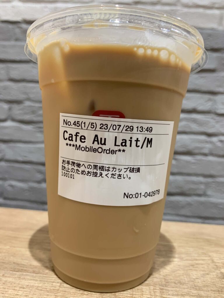 カフェオレラベル面