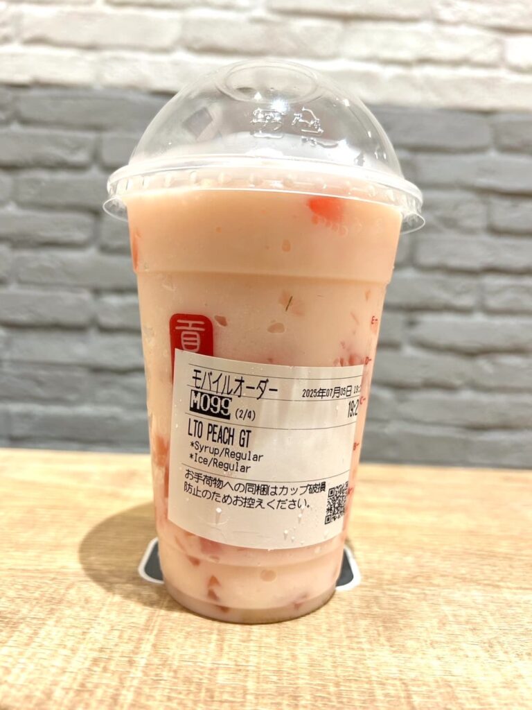 ドリーミーピーチ ジェラッティー　ラベル面