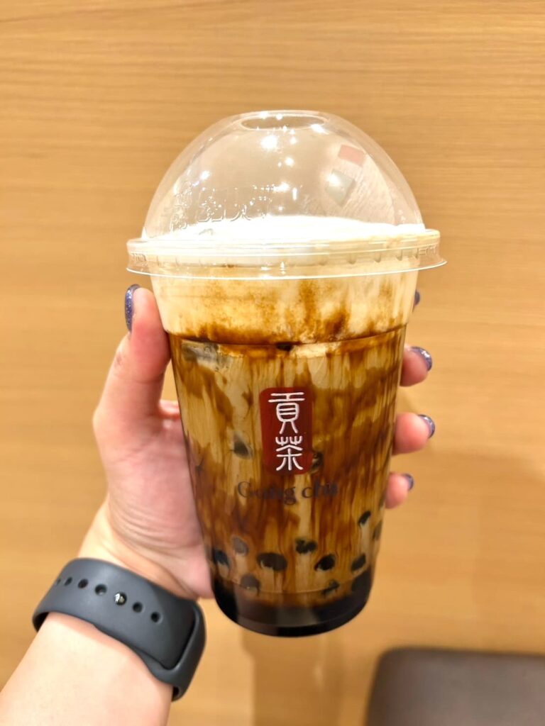 秋焙煎ほうじ茶 黒糖ミルクティー手持ち